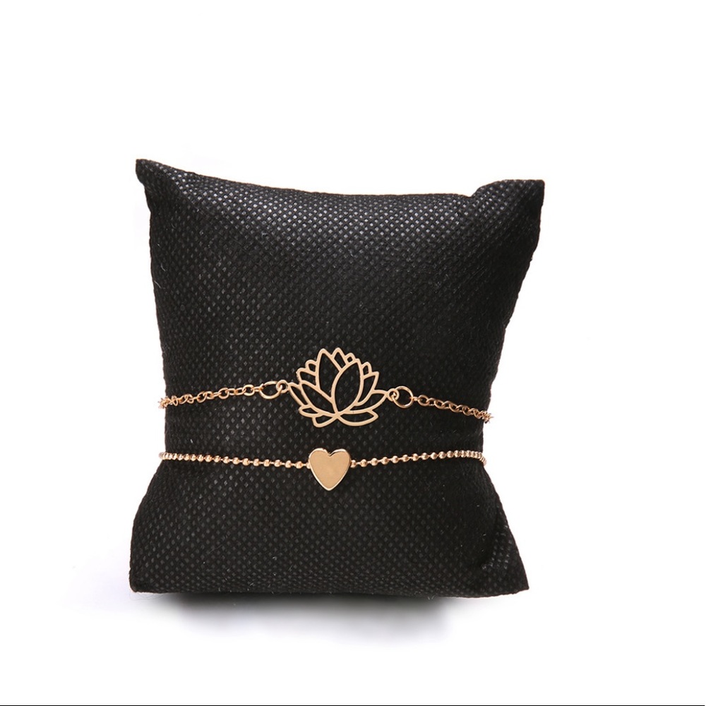 LOTUS ♡ GOLD Layered Bracelet GIFT SET - Picture 5 of 7